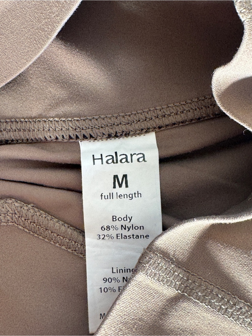 HALARA High-Waist Leggings in Taupe Brown - Picture 5 of 5